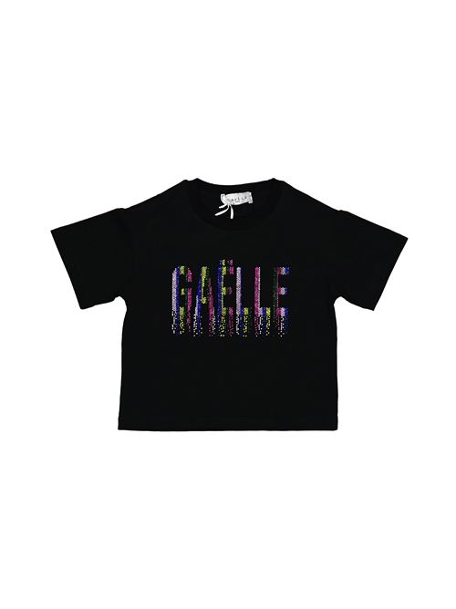 T-shirt, bambina, logata. GAELLE PARIS | 2746M00038BK